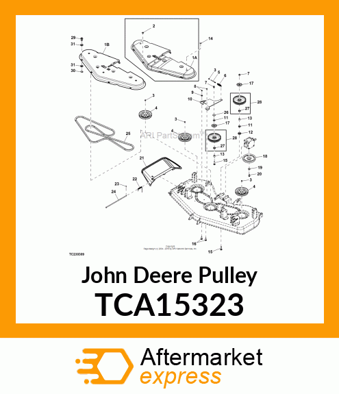 SHEAVE, DRIVER WELDMENT, ROAD HOMOL TCA15323