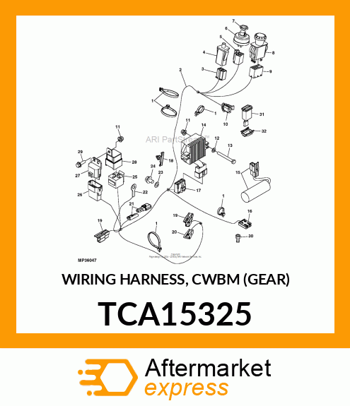 WIRING HARNESS, CWBM (GEAR) TCA15325