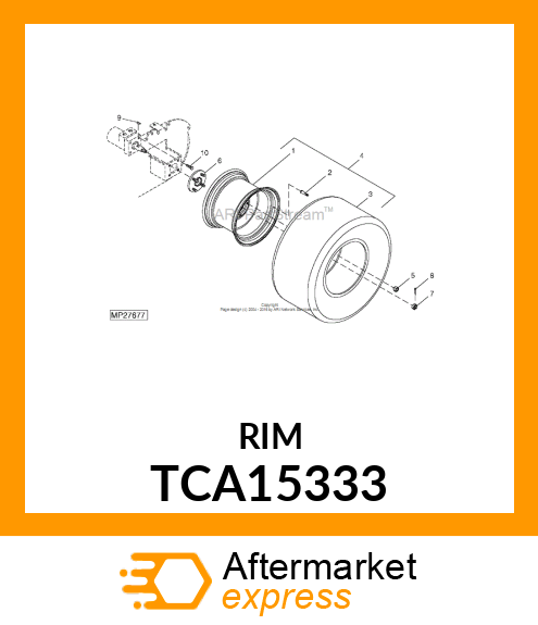 RIM WELDMENT TCA15333