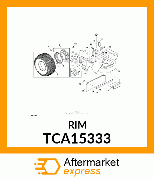 RIM WELDMENT TCA15333