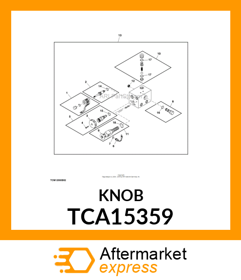 KIT, HANDKNOB REPLACEMENT TCA15359