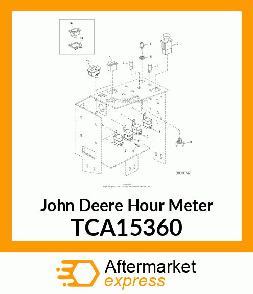 HOUR METER (DELTA) TCA15360