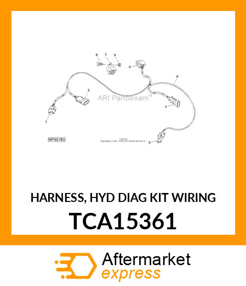 HARNESS, HYD DIAG KIT WIRING TCA15361