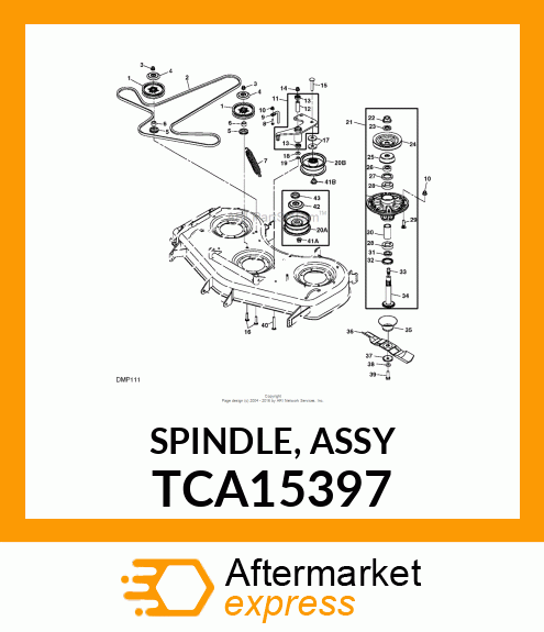 SPINDLE, ASSY TCA15397