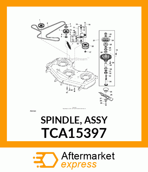 SPINDLE, ASSY TCA15397