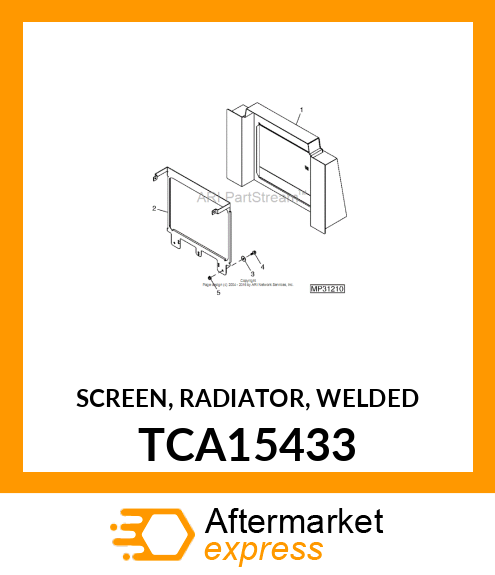 SCREEN, RADIATOR, WELDED TCA15433