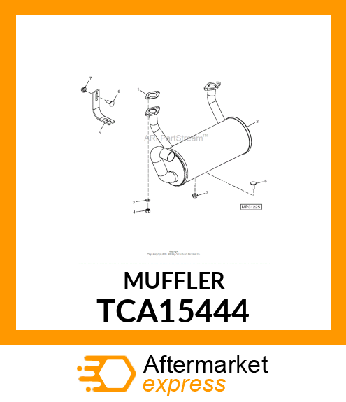 MUFFLER TCA15444