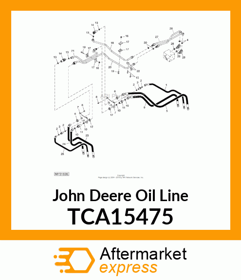 LINE, HYDRAULIC OIL TCA15475