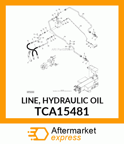 LINE, HYDRAULIC OIL TCA15481