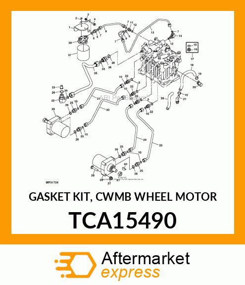 GASKET KIT, CWMB WHEEL MOTOR TCA15490