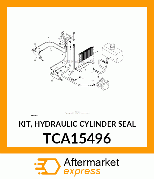 KIT, HYDRAULIC CYLINDER SEAL TCA15496