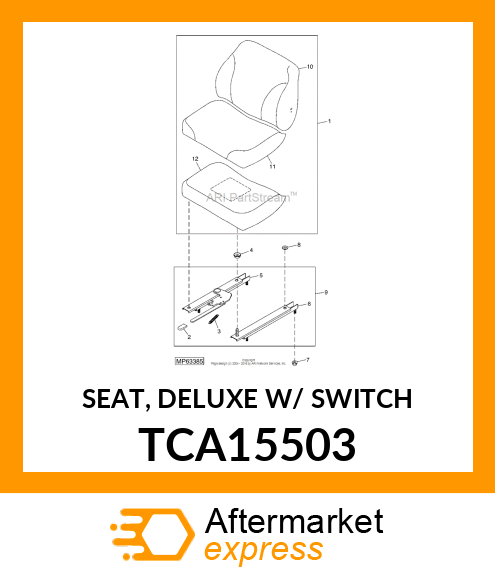 SEAT, DELUXE W/ SWITCH TCA15503