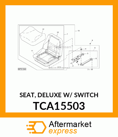 SEAT, DELUXE W/ SWITCH TCA15503