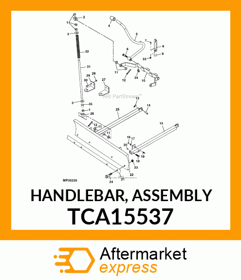 HANDLEBAR, ASSEMBLY TCA15537