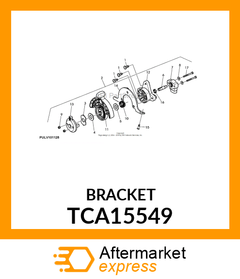 BRACKET, WELDED GRASS CATCHER HOOK TCA15549