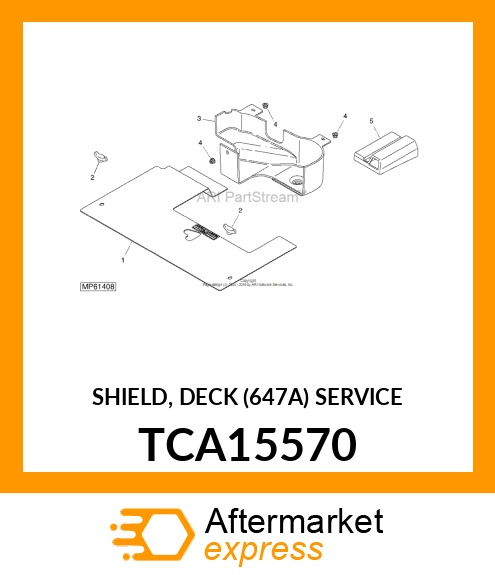 SHIELD, DECK (647A) SERVICE TCA15570