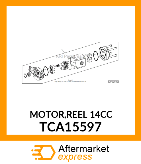 MOTOR,REEL 14CC TCA15597