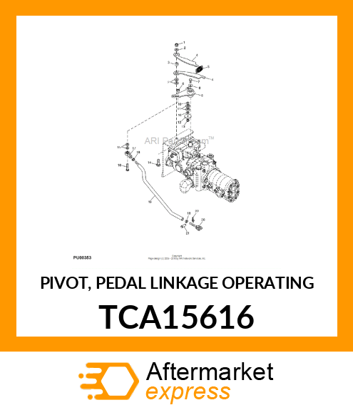 PIVOT, PEDAL LINKAGE OPERATING TCA15616