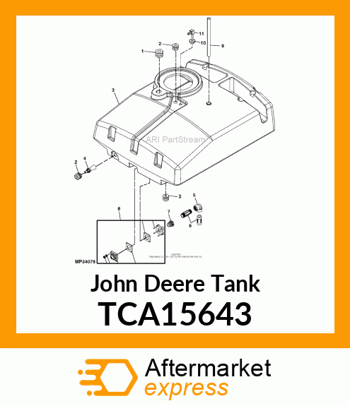 TANK, HD200 RIBBED TANK W/LABELS amp; TCA15643