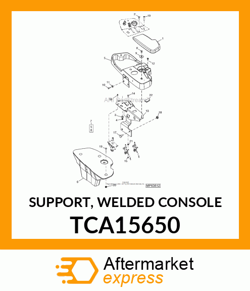 SUPPORT, WELDED CONSOLE TCA15650