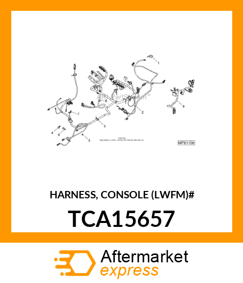 HARNESS, CONSOLE (LWFM)# TCA15657