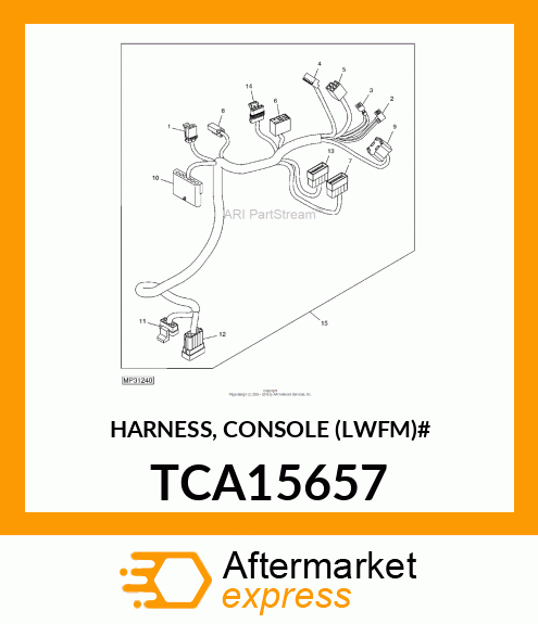 HARNESS, CONSOLE (LWFM)# TCA15657