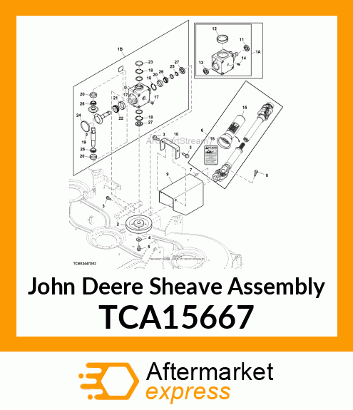 SHEAVE, WELDMENT (72CSD) TCA15667