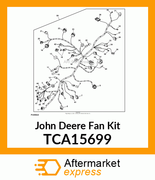 KIT, SERVICE, COOLING FAN CONNECTOR TCA15699