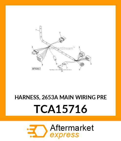 HARNESS, 2653A MAIN WIRING PRE TCA15716