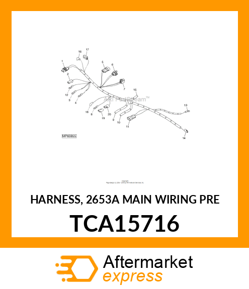 HARNESS, 2653A MAIN WIRING PRE TCA15716