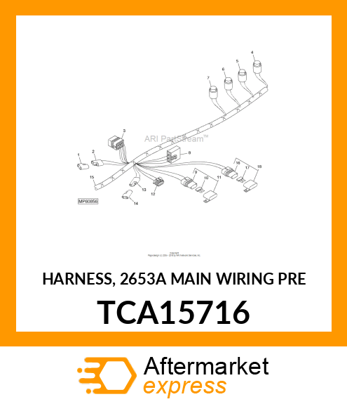 HARNESS, 2653A MAIN WIRING PRE TCA15716