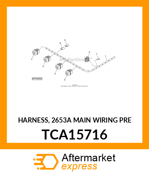 HARNESS, 2653A MAIN WIRING PRE TCA15716