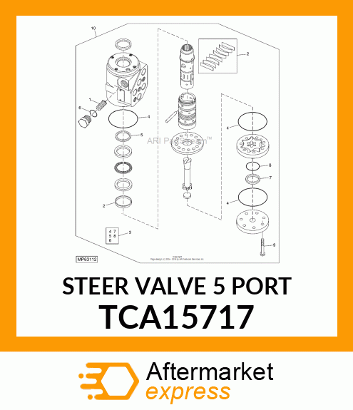 STEER VALVE 5 PORT TCA15717