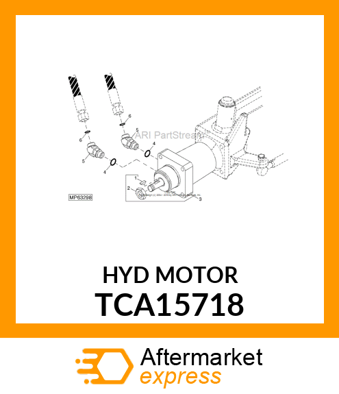 MOTOR, HYDRAULIC WHEEL (80CC) TCA15718