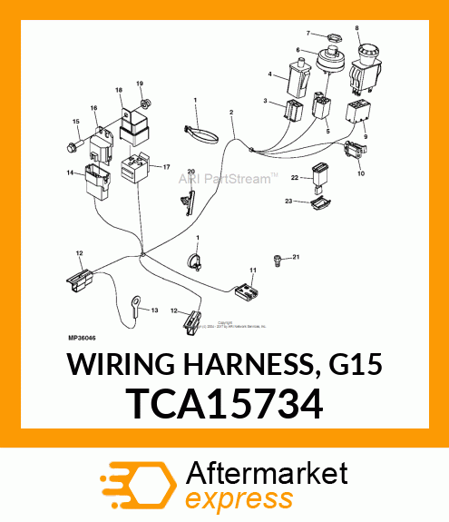 WIRING HARNESS, G15 TCA15734