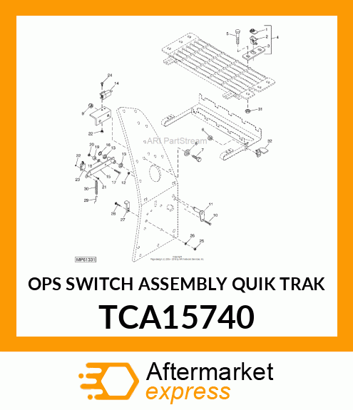 OPS SWITCH ASSEMBLY QUIK TRAK TCA15740