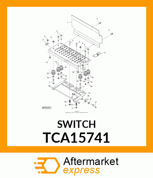 OPS SWITCH ASSEMBLY QUIK TRAK A MO TCA15741