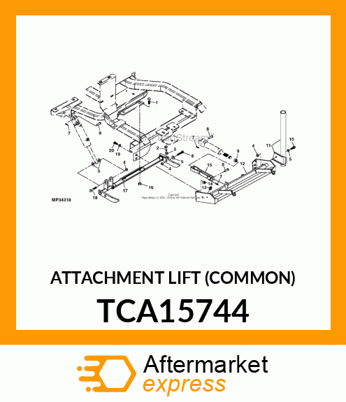 ATTACHMENT LIFT (COMMON) TCA15744