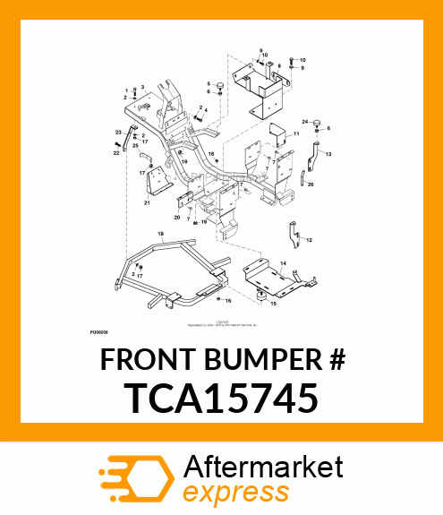 FRONT BUMPER # TCA15745