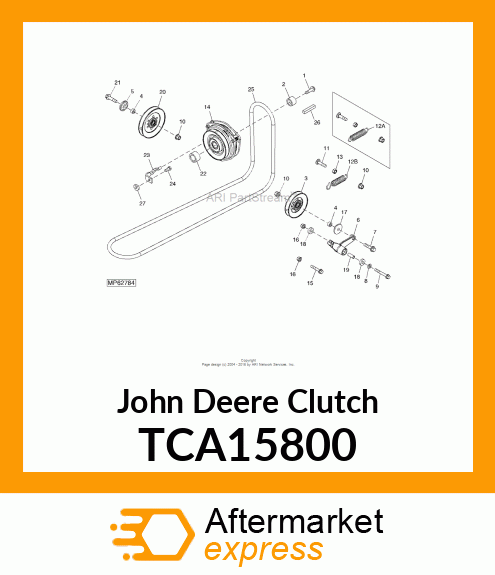 CLUTCH, PTO MAGNETIC MID TCA15800