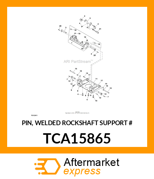 PIN, WELDED ROCKSHAFT SUPPORT # TCA15865