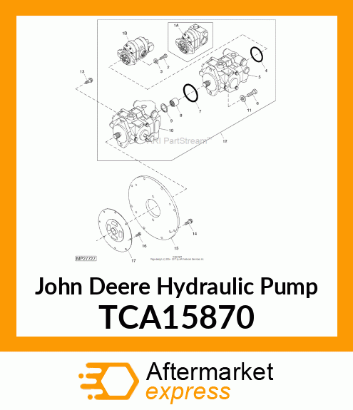 PUMP, HYDRAULIC GEAR (8/6.5 CC) TCA15870