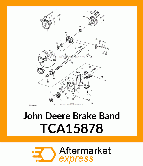 BAND, BONDED BRAKE TCA15878