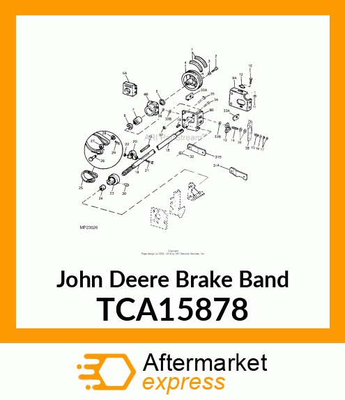 BAND, BONDED BRAKE TCA15878