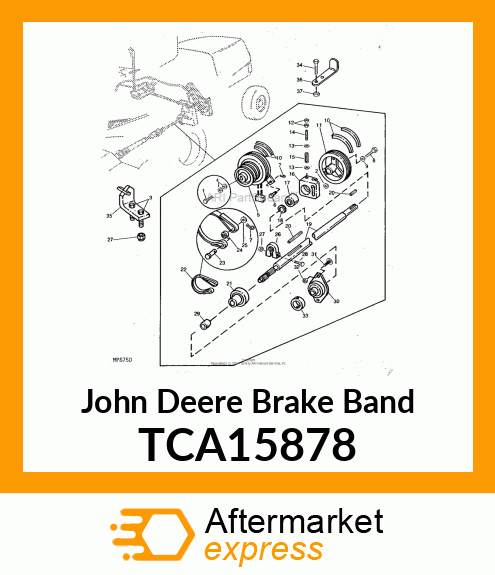 BAND, BONDED BRAKE TCA15878