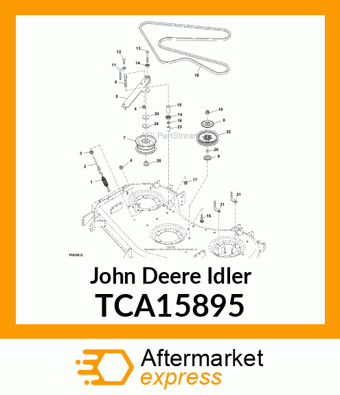 IDLER, 5" DECK, WELDED TCA15895