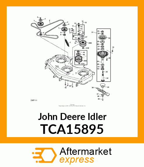 IDLER, 5" DECK, WELDED TCA15895