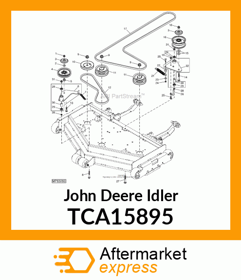 IDLER, 5" DECK, WELDED TCA15895