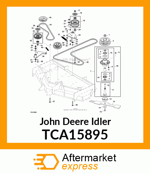 IDLER, 5" DECK, WELDED TCA15895