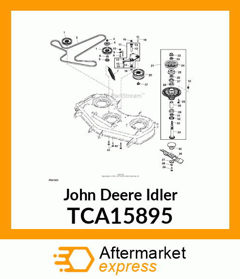 IDLER, 5" DECK, WELDED TCA15895